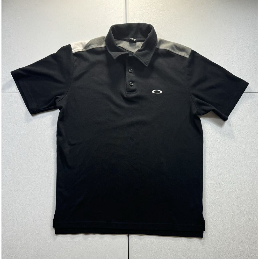 Oakley Black and Gray Polo Shirt